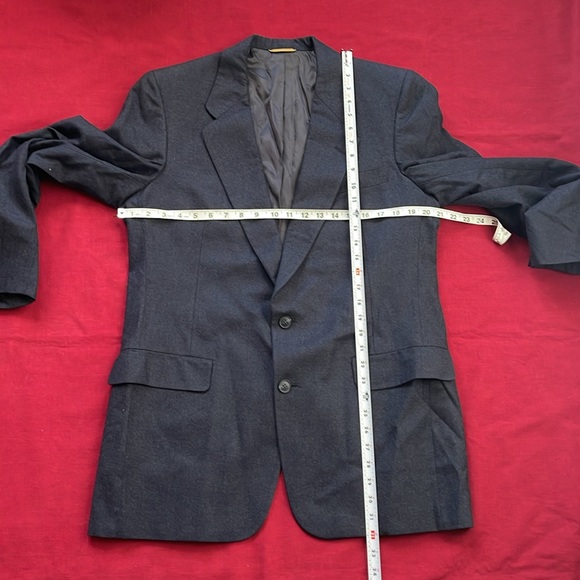 Vintage Christian Dior Sz 50 (?) Grand Luxe Collection Charcoal Gray Blazer - Picture 10 of 16